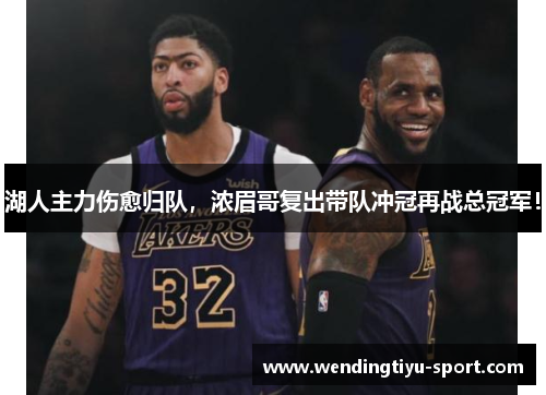 湖人主力伤愈归队，浓眉哥复出带队冲冠再战总冠军！