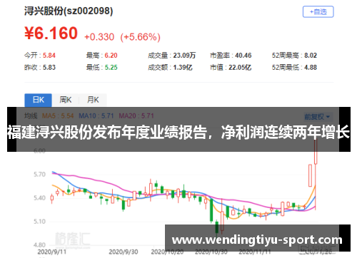 福建浔兴股份发布年度业绩报告，净利润连续两年增长